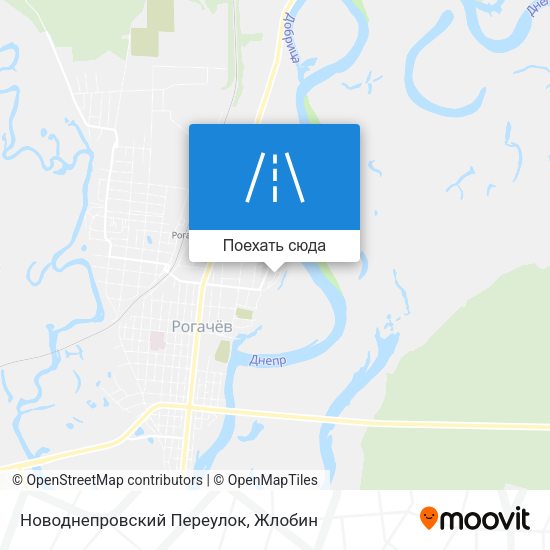 Карта Новоднепровский Переулок