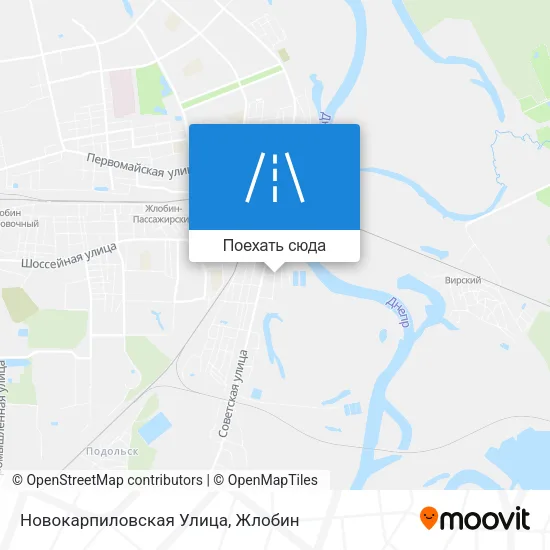 Карта Новокарпиловская Улица