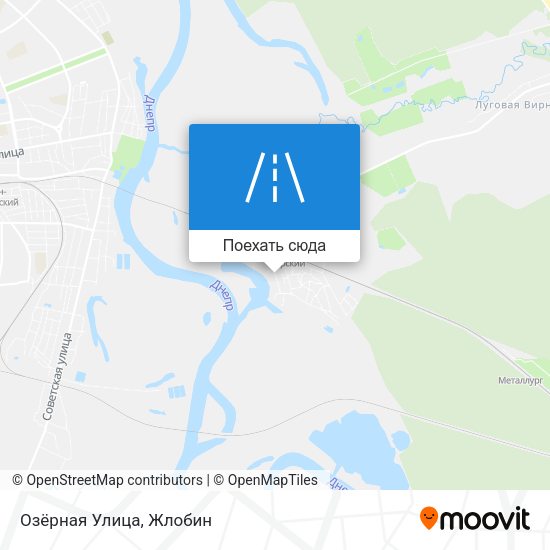 Карта Озёрная Улица