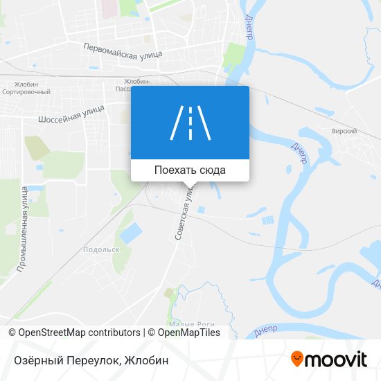 Карта Озёрный Переулок