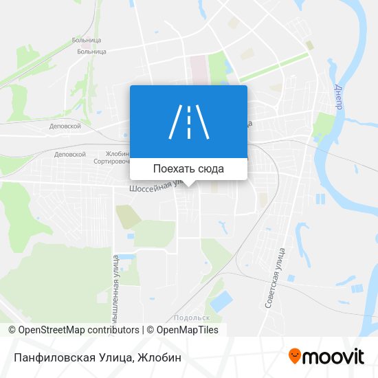 Карта Панфиловская Улица