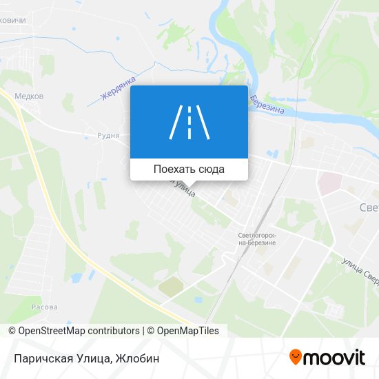 Карта Паричская Улица