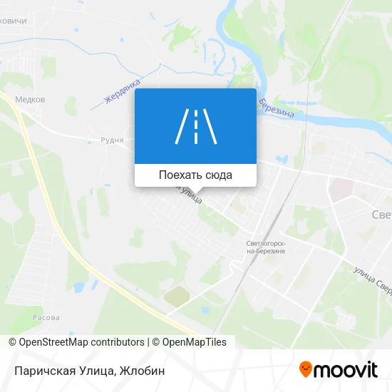 Карта Паричская Улица