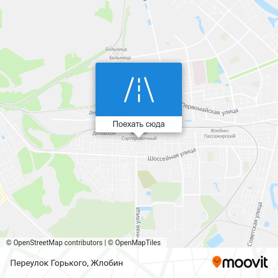 Карта Переулок Горького