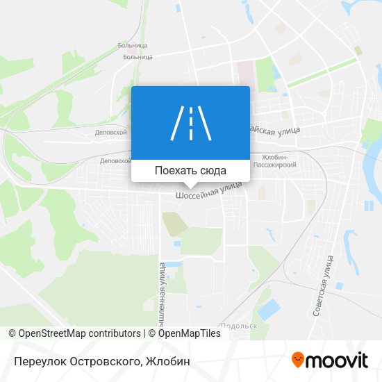 Карта Переулок Островского