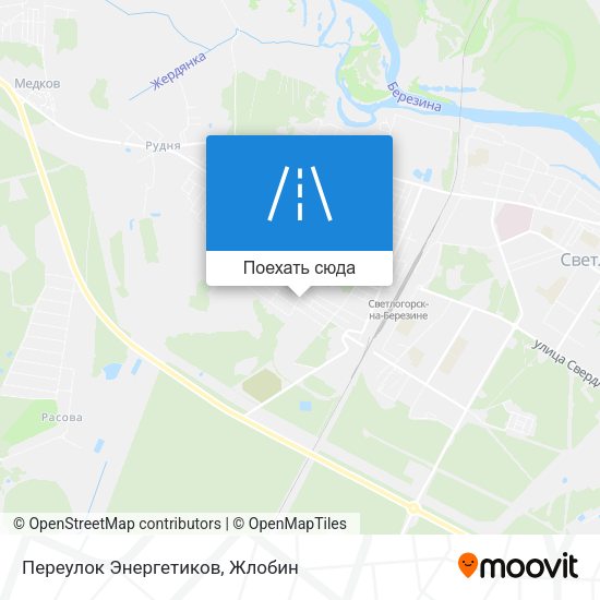 Карта Переулок Энергетиков