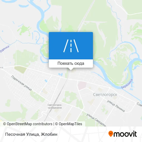 Карта Песочная Улица
