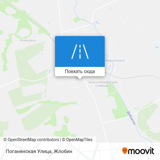 Карта Поганянская Улица