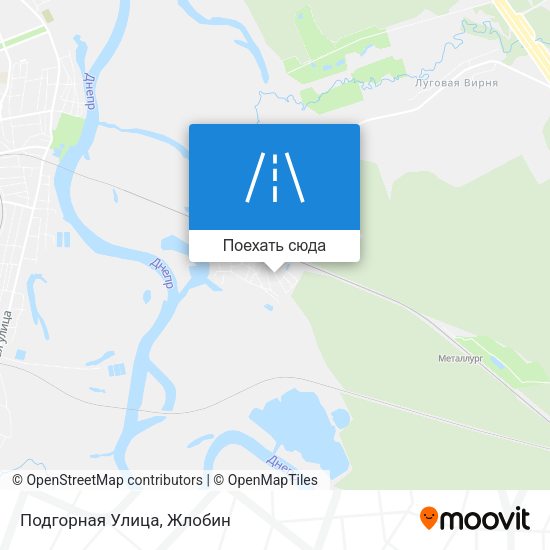Карта Подгорная Улица