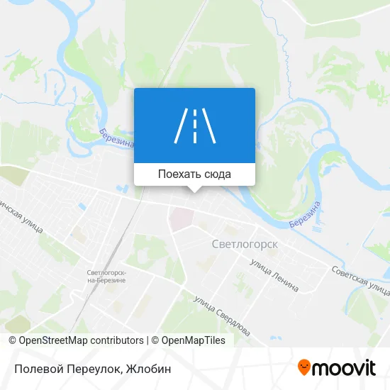 Карта Полевой Переулок