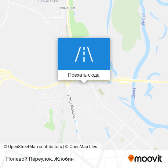 Карта Полевой Переулок