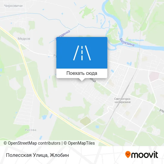 Карта Полесская Улица