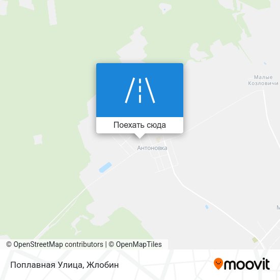Карта Поплавная Улица