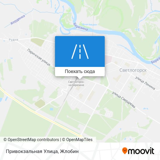 Карта Привокзальная Улица