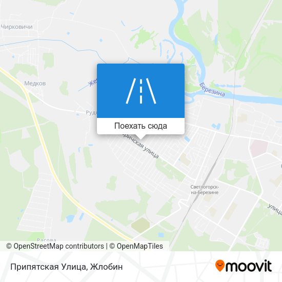 Карта Припятская Улица