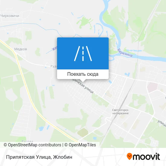 Карта Припятская Улица