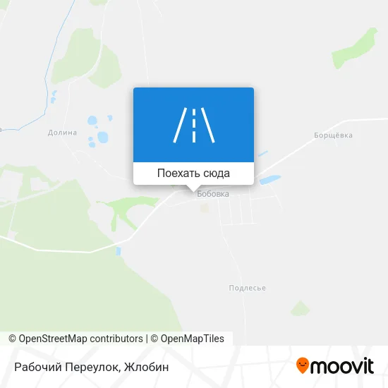 Карта Рабочий Переулок