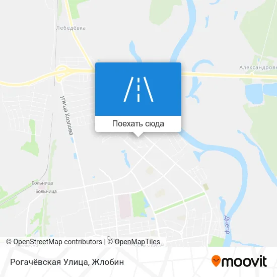 Карта Рогачёвская Улица