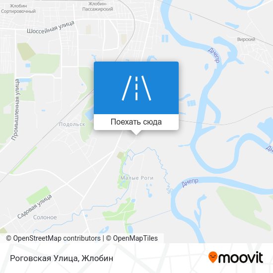 Карта Роговская Улица