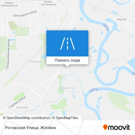Карта Роговская Улица