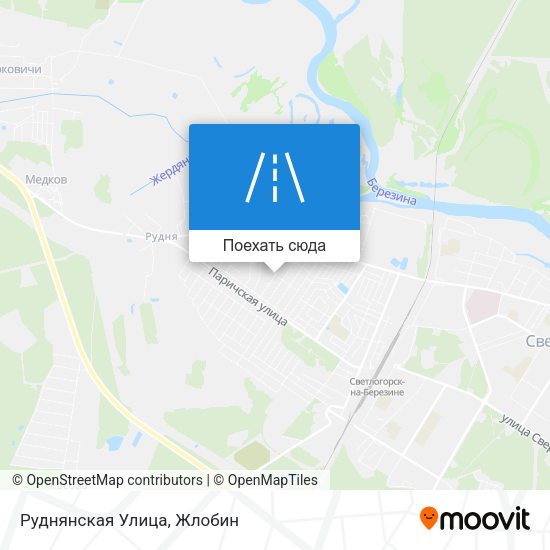 Карта Руднянская Улица