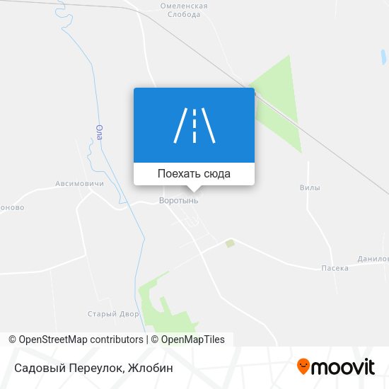 Карта Садовый Переулок
