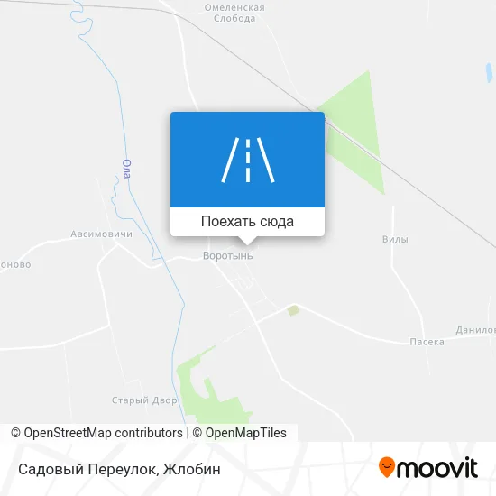 Карта Садовый Переулок