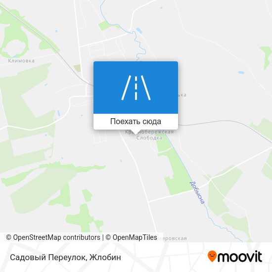 Карта Садовый Переулок