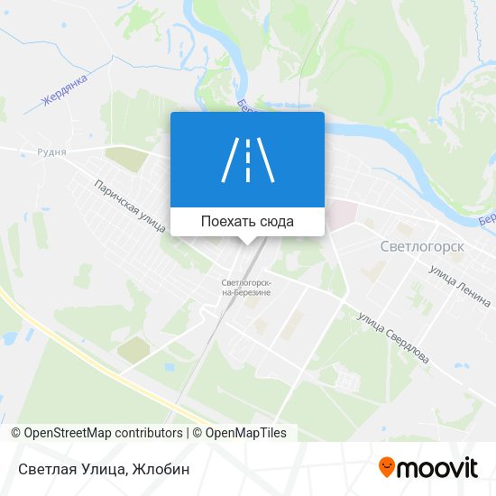 Карта Светлая Улица