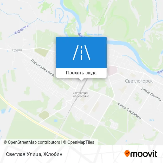 Карта Светлая Улица