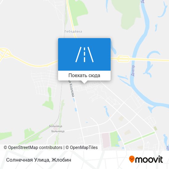 Карта Солнечная Улица