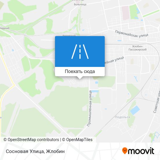 Карта Сосновая Улица