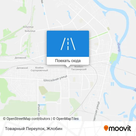 Карта Товарный Переулок