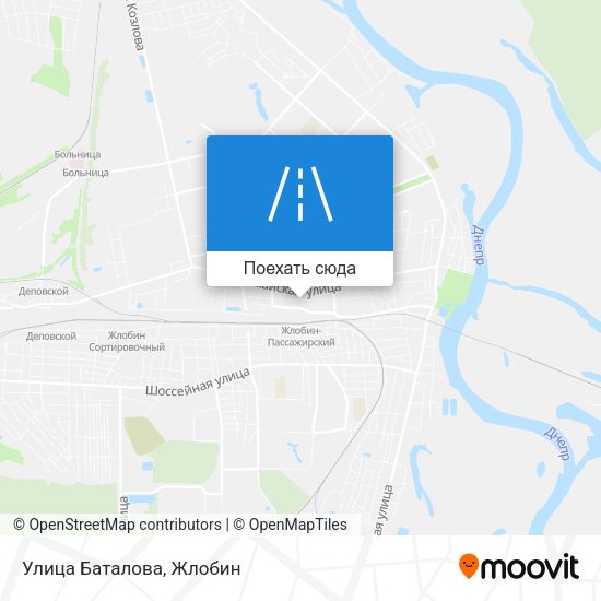 Карта Улица Баталова