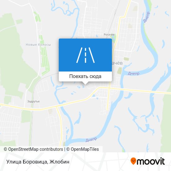 Карта Улица Боровица