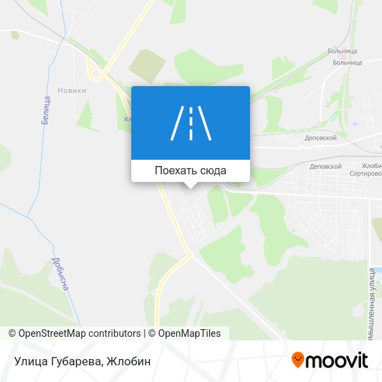 Карта Улица Губарева