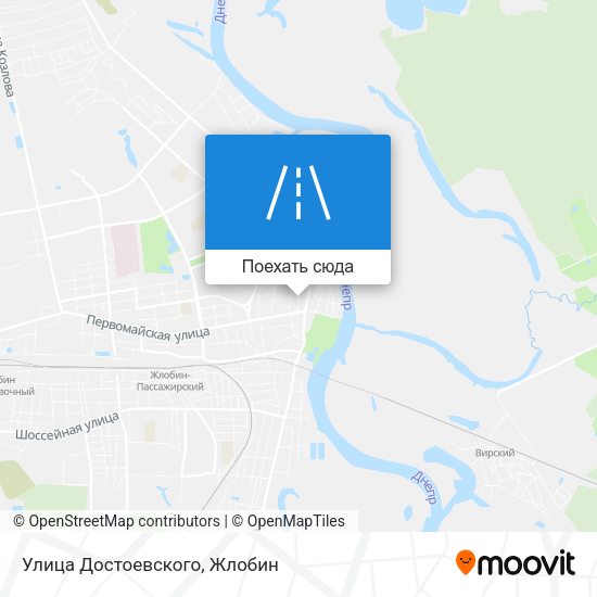 Карта Улица Достоевского
