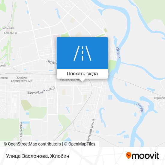 Карта Улица Заслонова