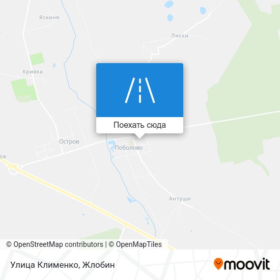 Карта Улица Клименко
