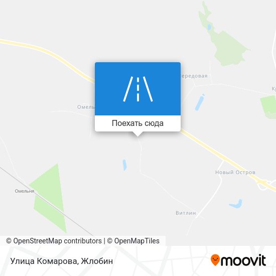 Карта Улица Комарова