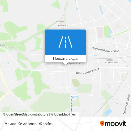 Карта Улица Комарова