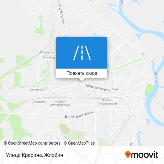 Карта Улица Красина