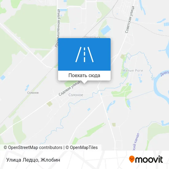 Карта Улица Ледцо