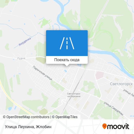 Карта Улица Леухина
