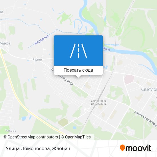 Карта Улица Ломоносова