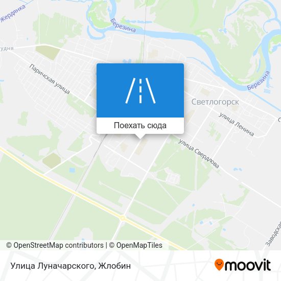 Карта Улица Луначарского