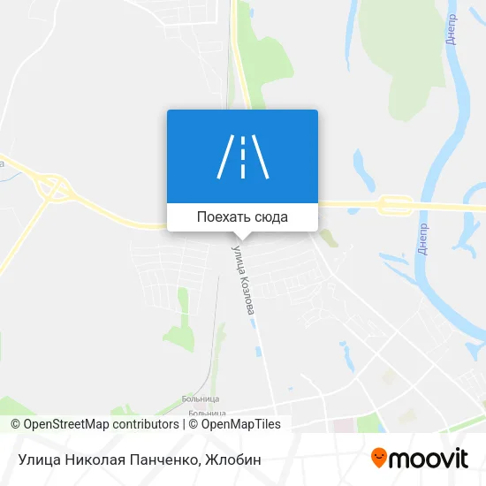 Карта Улица Николая Панченко