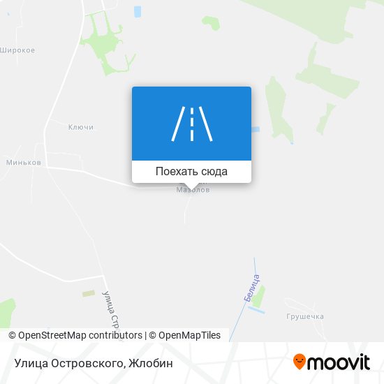 Карта Улица Островского