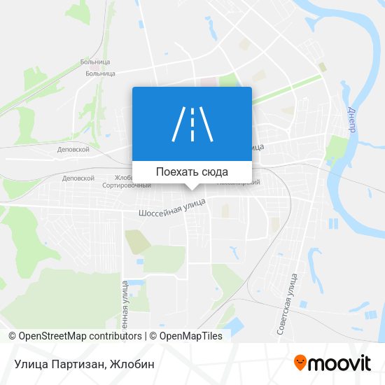 Карта Улица Партизан