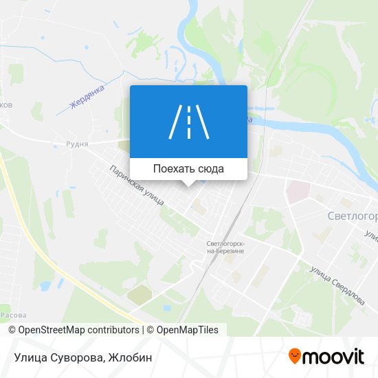 Карта Улица Суворова